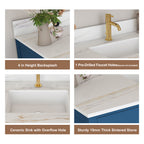 42" Modern Solid Wood Bathroom Vanity with Sink
