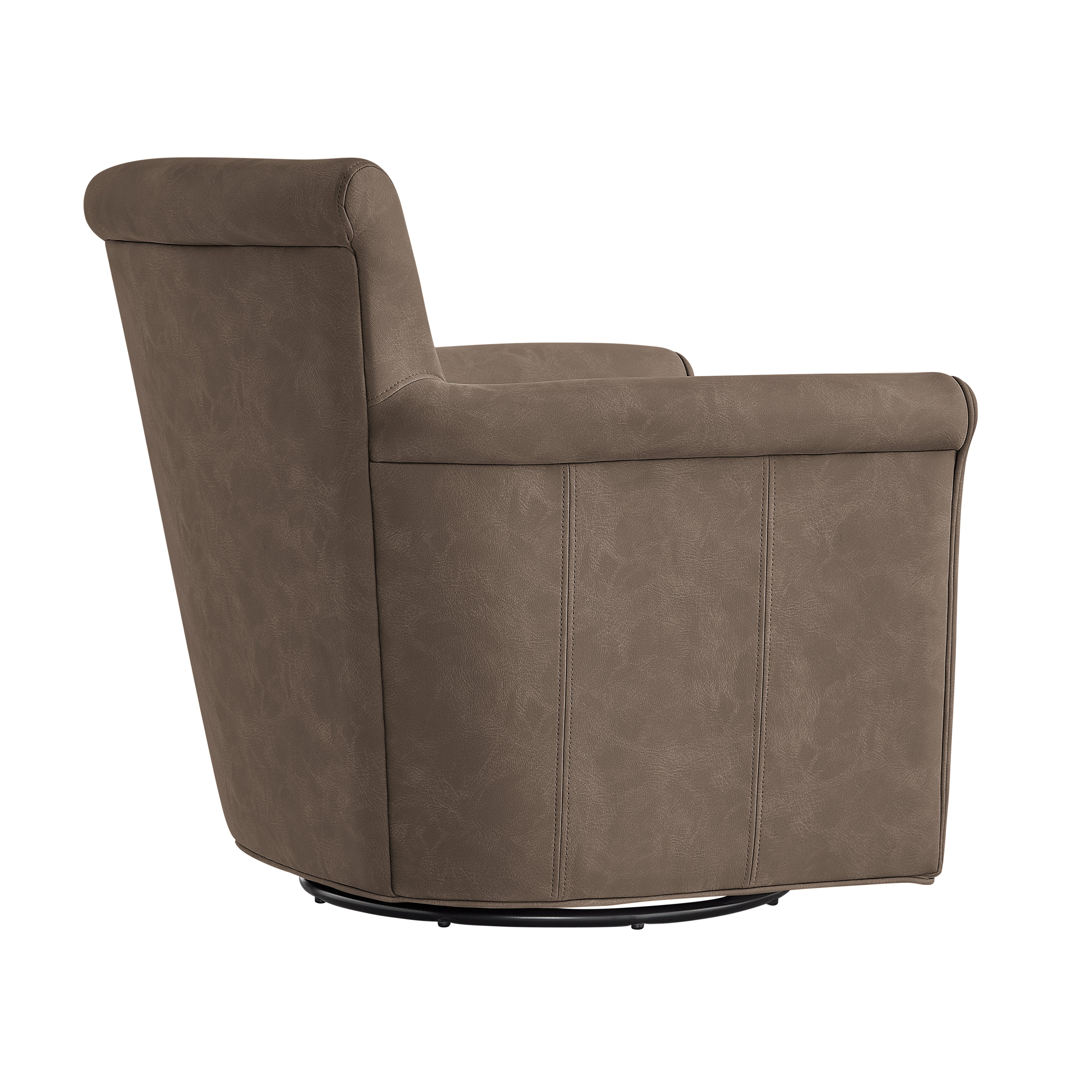 Westly Faux Leather Swivel Accent Chair