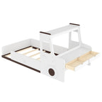 Twin Size Floor Bed with Car-Shape Design