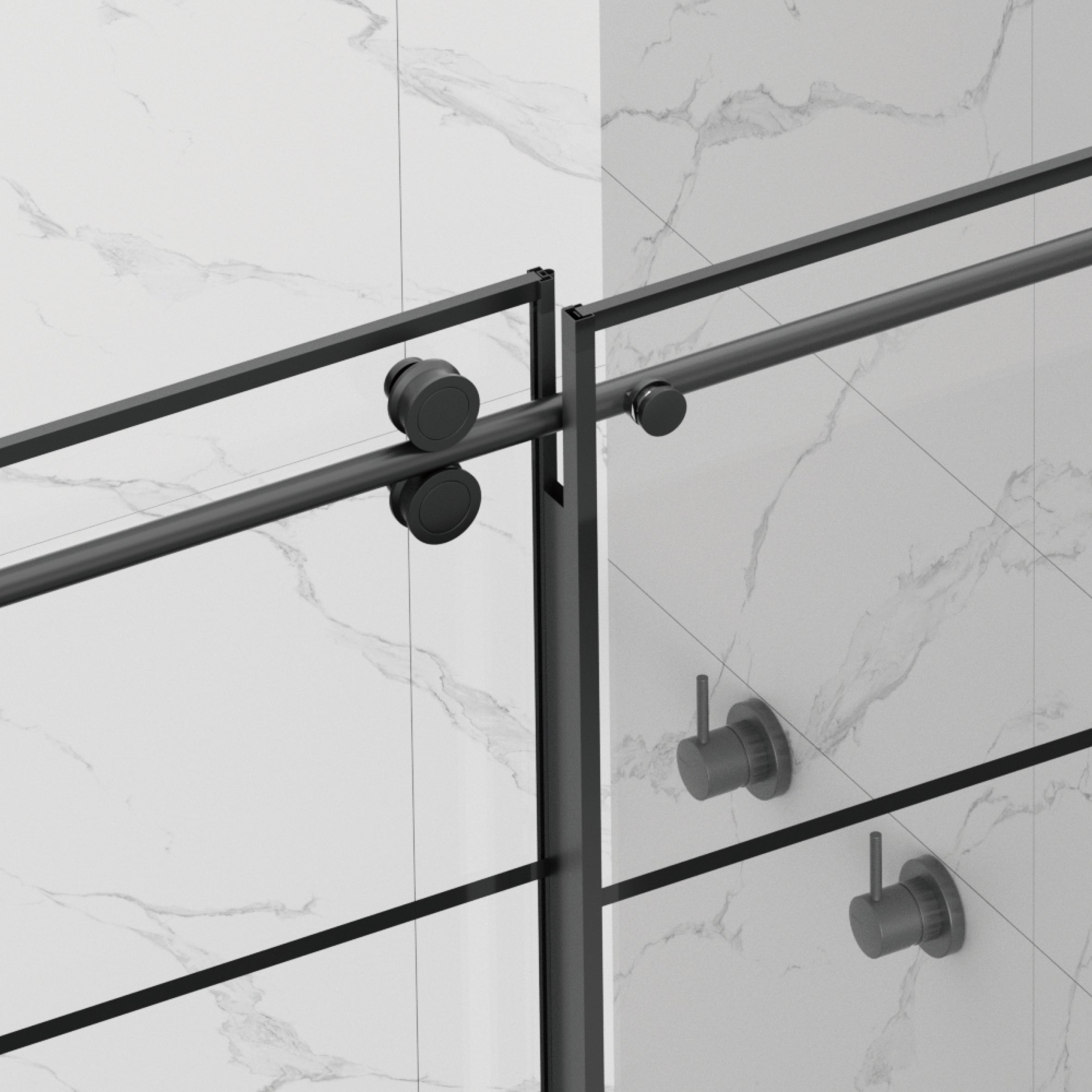 Adjustable Matte Shower Doors