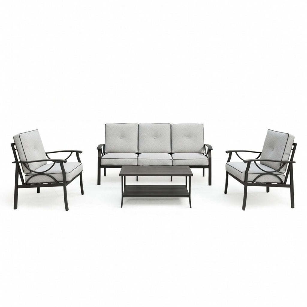 4-Piece Metal Patio Furniture Set