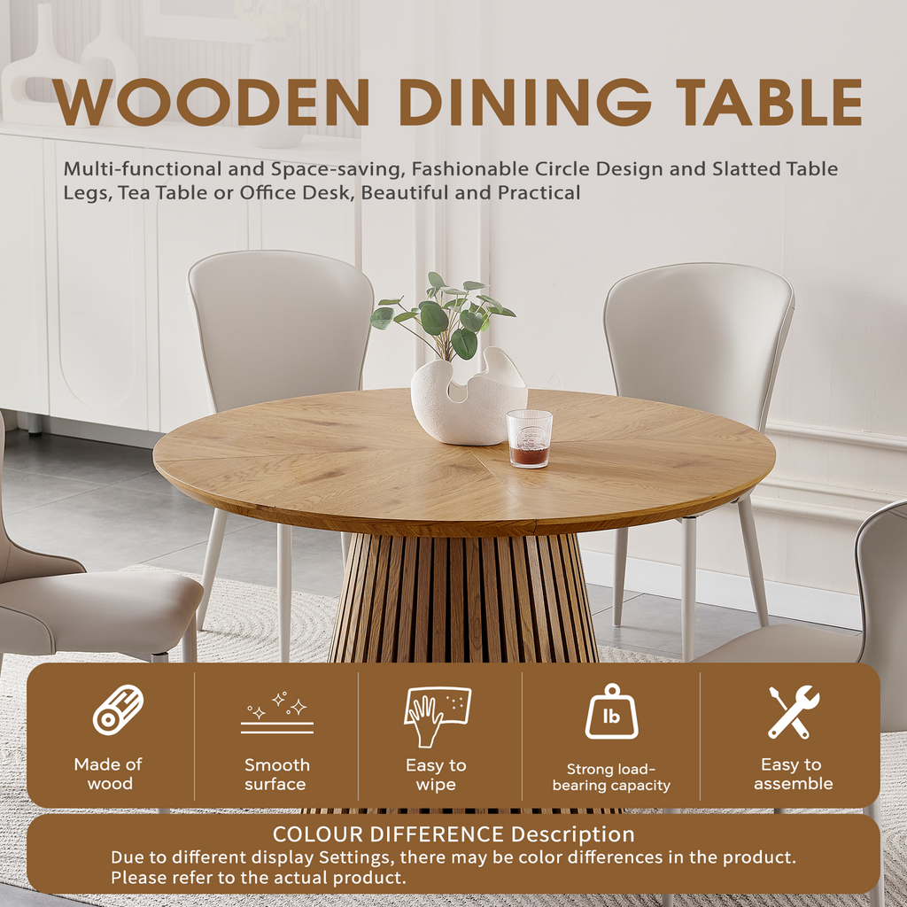 Wooden Round Dining Table