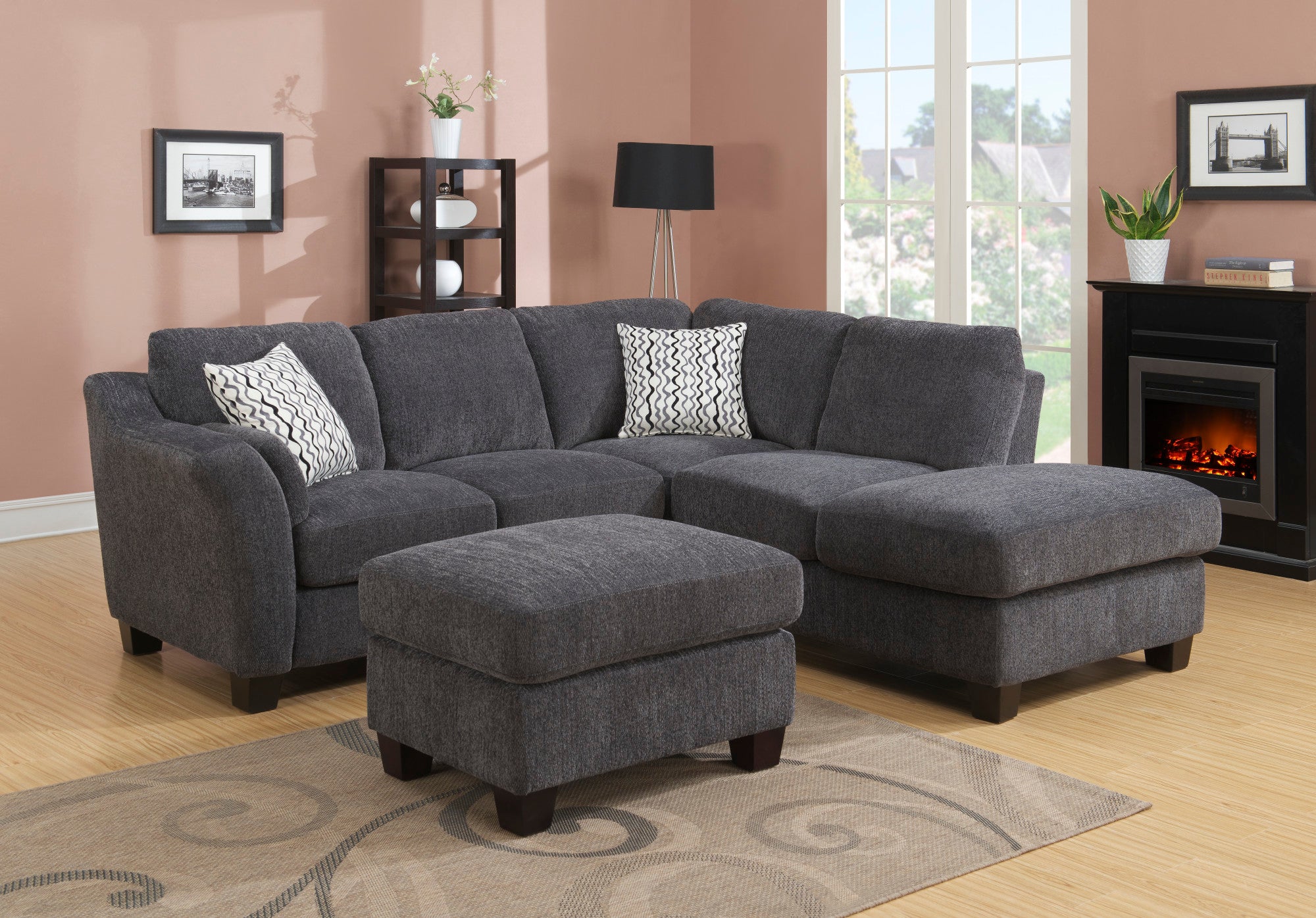Gray Ottoman