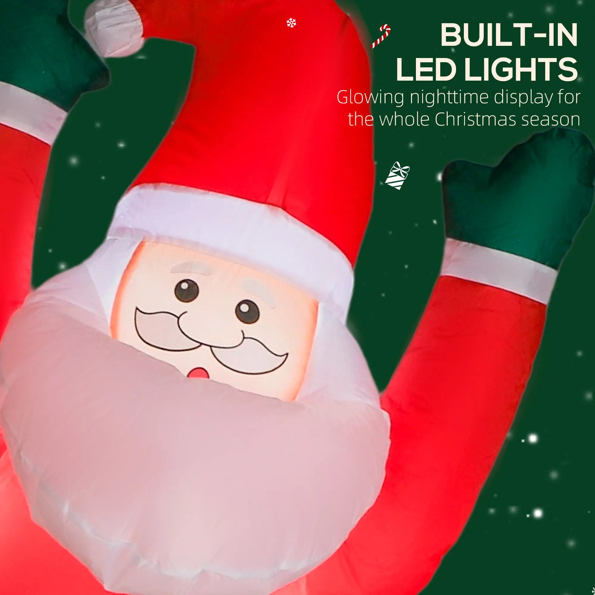 7FT Christmas Inflatable Santa with Dog