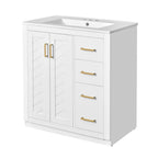 30'' Bathroom Vanity with Ceramic Sink Combo