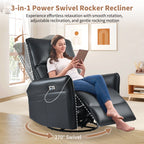 Power Swivel Rocker Recliner Chair for Adults