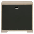 Mirador Light Elm 2-Drawer Nightstand Bedside Table