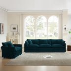 2-Piece Upholstered Sofa, Living Room Sectional Sofa Set