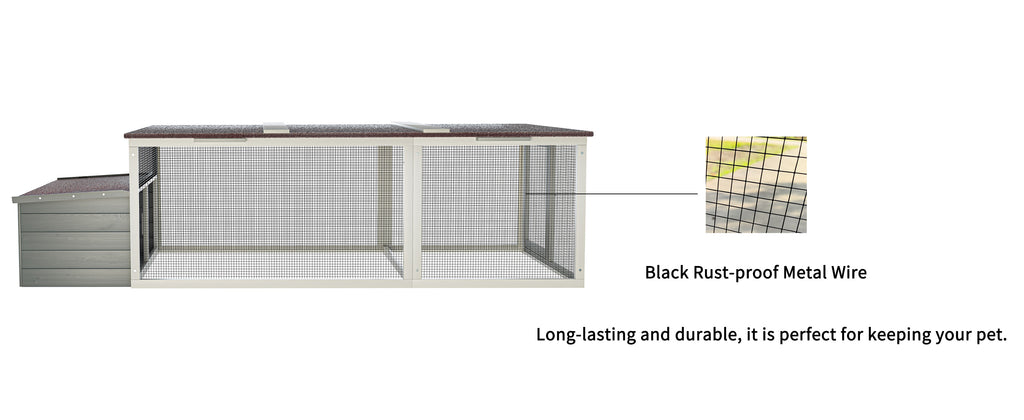 Large Chicken Coop with Run