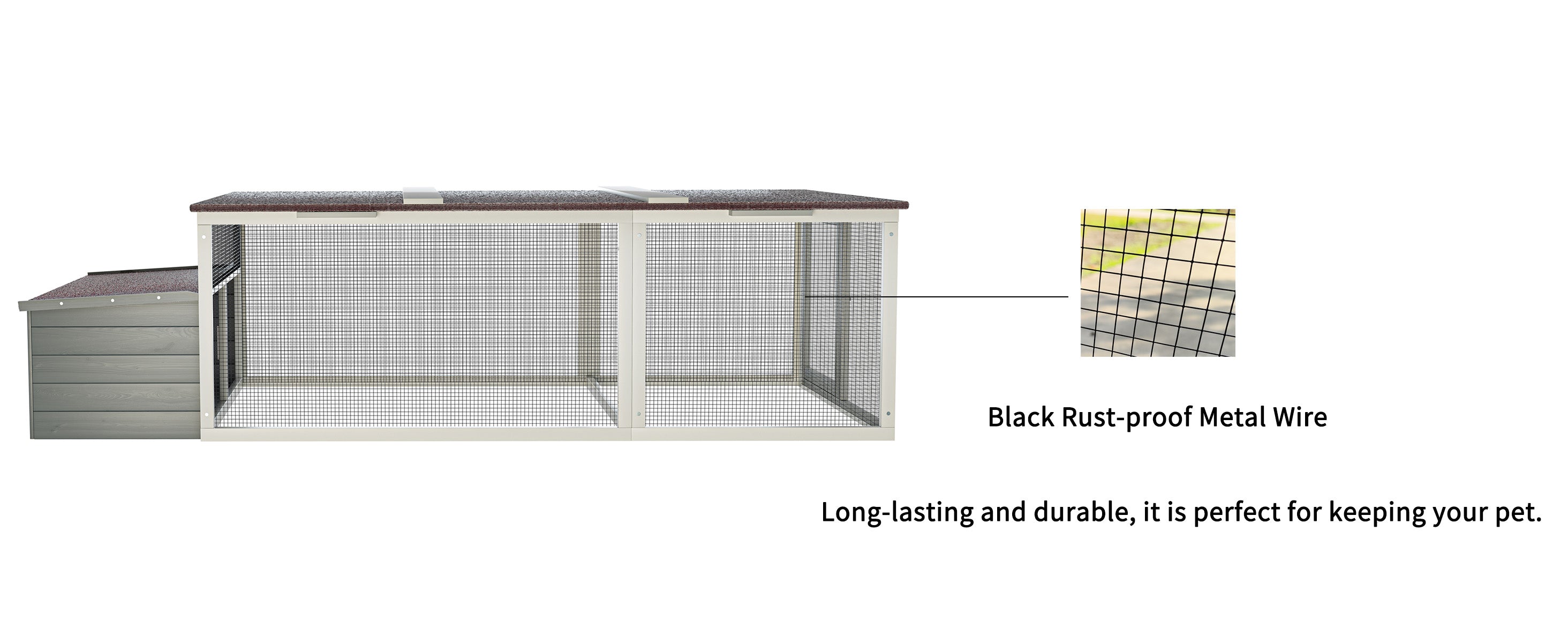 Large Chicken Coop with Run