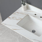 37 Inch Carrara Marble Vanity Top