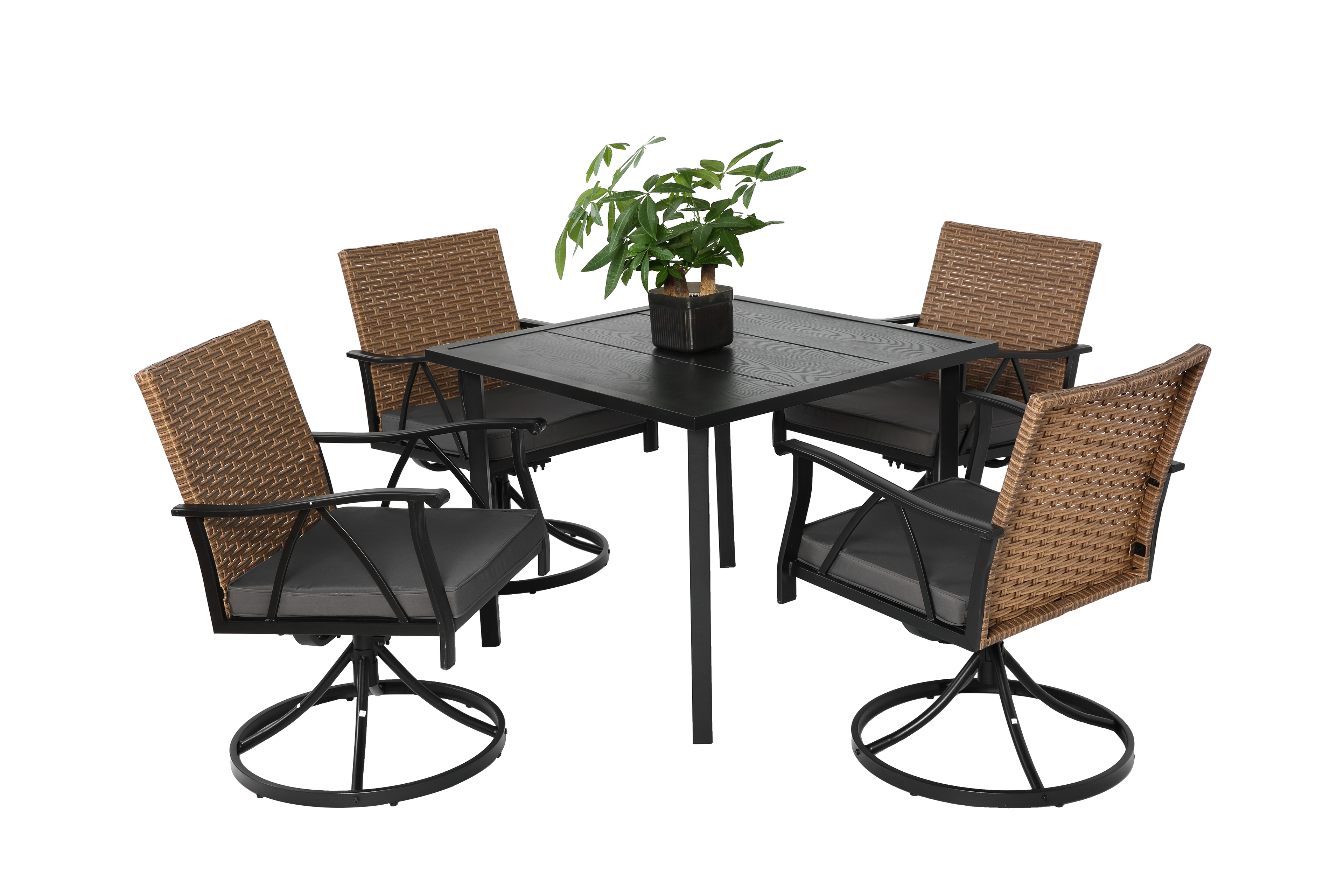 5 Piece Patio Dining Set for 4