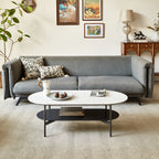Ceramic MDF Double Layer Coffee Table