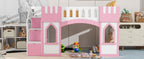 Twin Size Loft Bed With Storage Staircase And Window