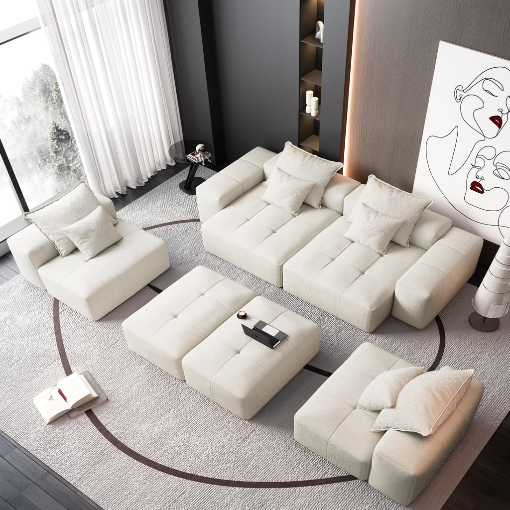 Modern Oversized Modular Sectional Sofa