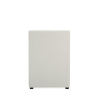 Anna Square Vegan Leather Armchair in Stone