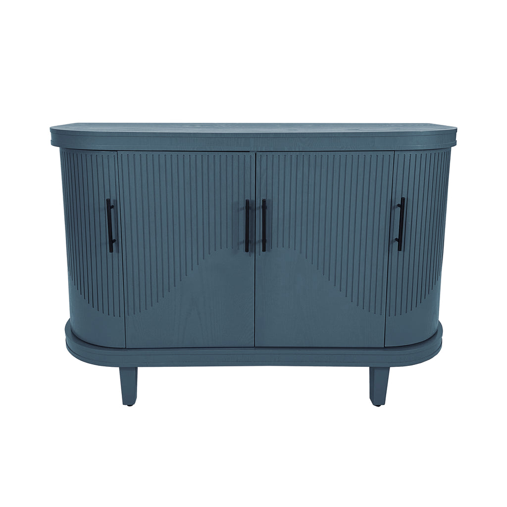 Modern Curved Sideboard 47.2-Inch Decorative Storage Cabinet