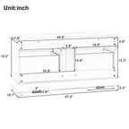 48 Inch Wall Mounted Bathroom Vanity Cabinet