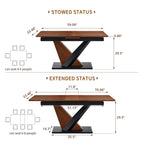 Modern Dining Table with MDF + Solid Wood Veneer Tabletop