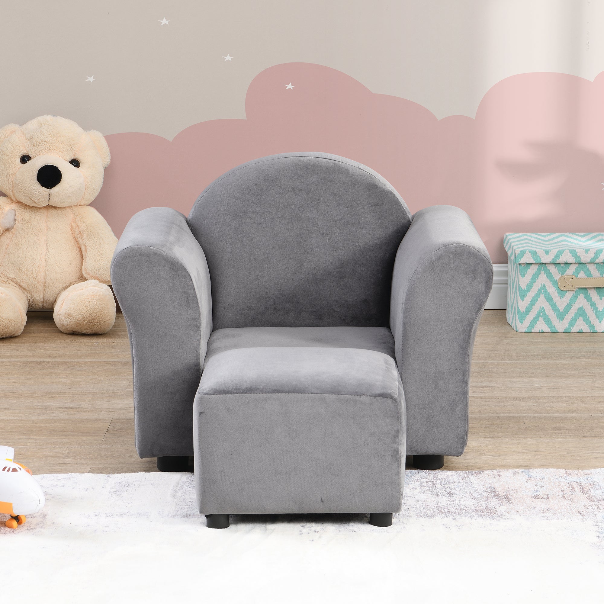 Kids Chair with Ottoman