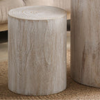 Set of 3 Rounded Wood Coffee Tables, End Tables, Plant Stands
