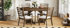 TREXM Round Dining Table for 4 with Chairs Set