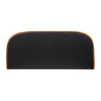 Archie Puffy Grounded Upholstered Platform Bed, King, Burnt