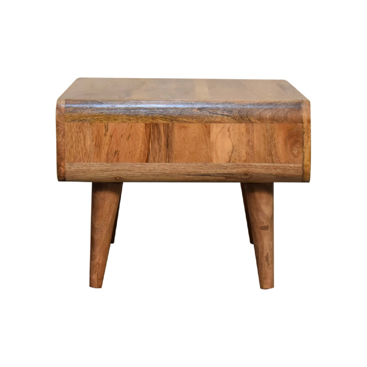 Solid Wood Media Unit, Open Slot, Oak-ish