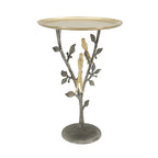 24-inch Metal Dual Bird Side Table