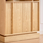 Farmhouse Fluted Sideboard Buffet Cabinet with Storage