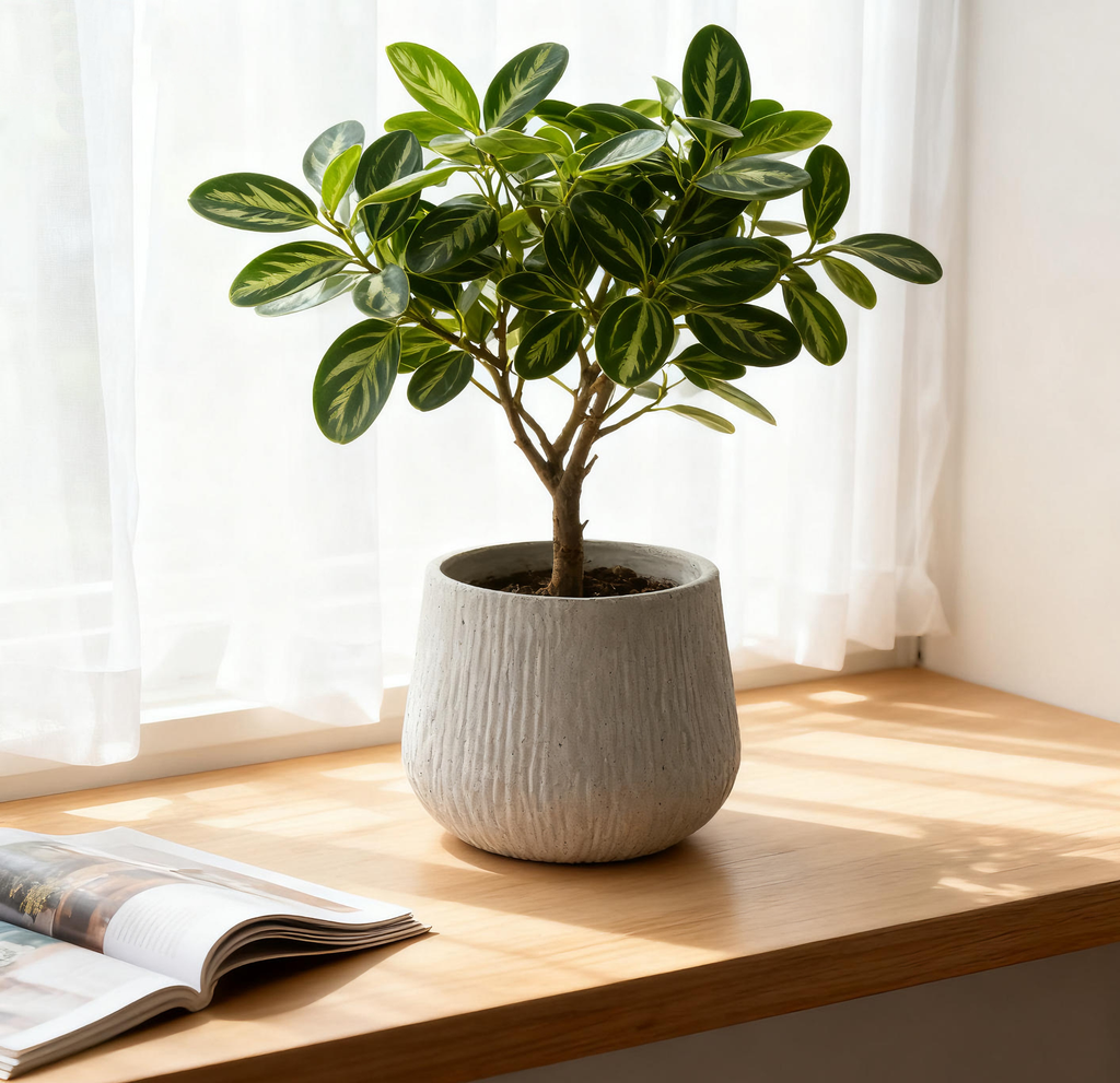 11" Dia x 9.06" H Large Round Planters for Indoor Plants