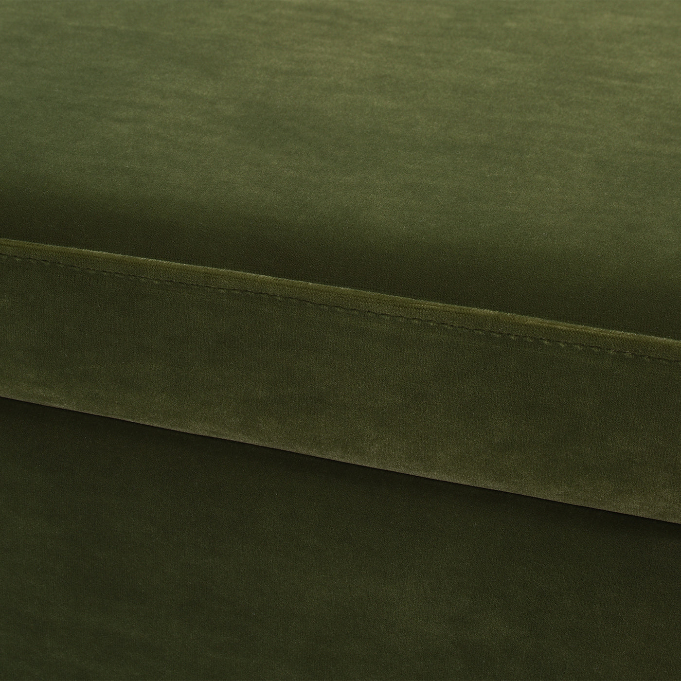 Knox 35" Square Storage Cocktail Ottoman, Olive