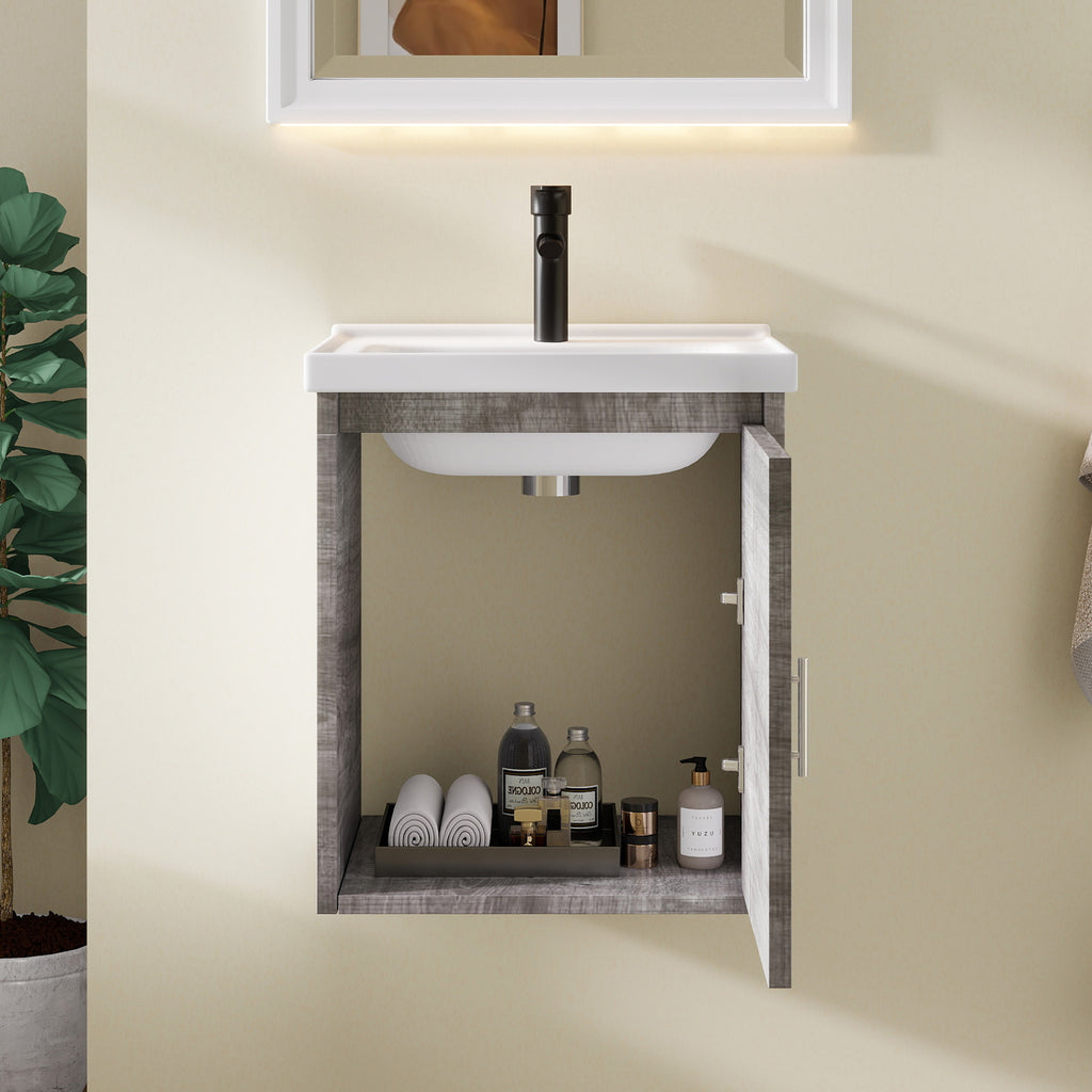 16" Floating Bathroom Vanity