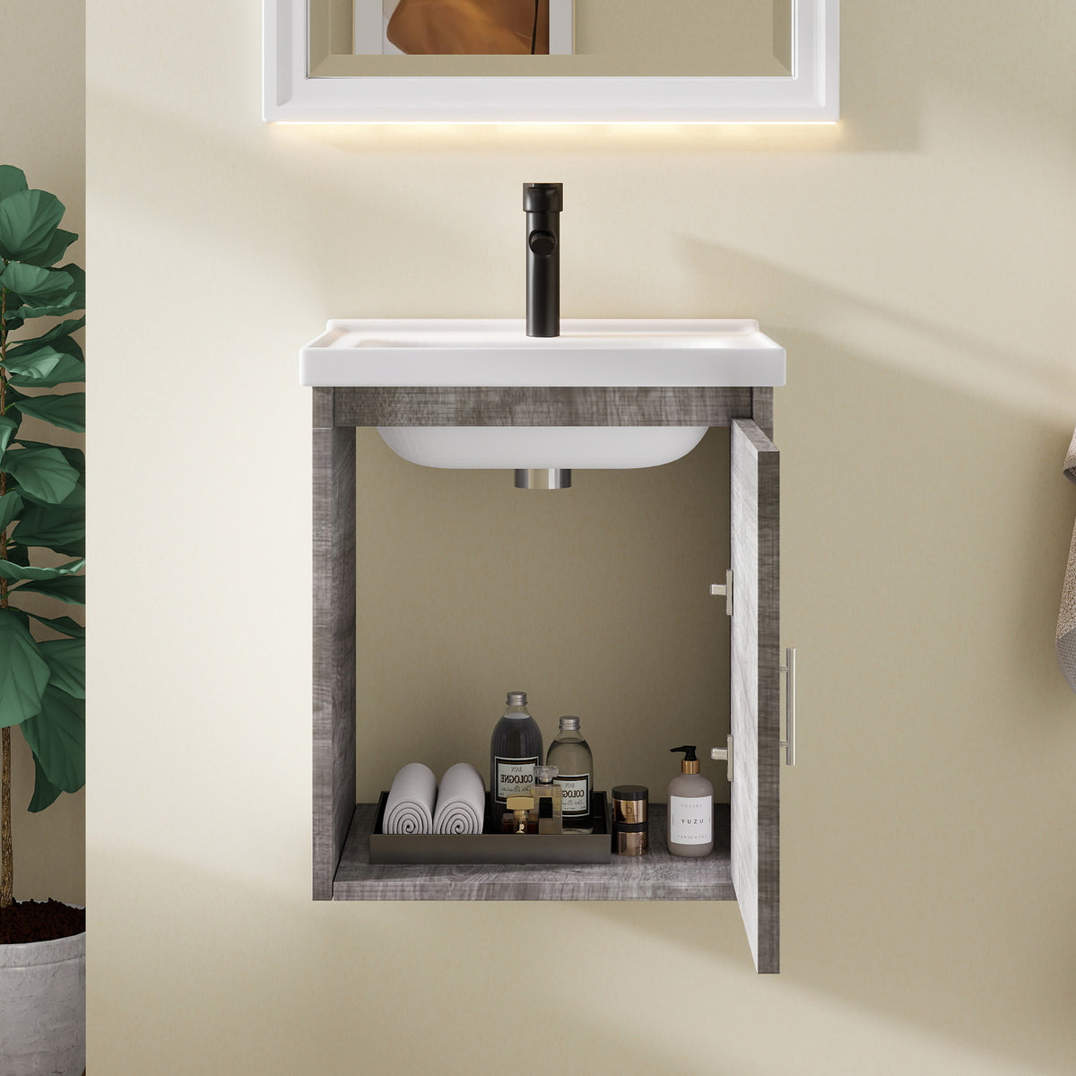 16" Floating Bathroom Vanity