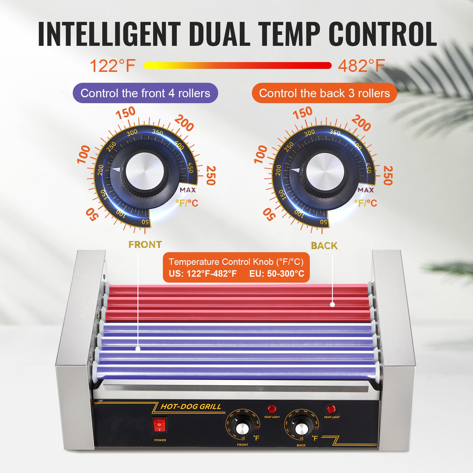 Hot Dog Roller with Dual Temperature Control