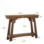 41 Inch Wood Console Table Behind Couch