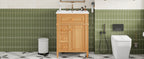 24" Bathroom Vanity with Sink and Elegant Wood Handles