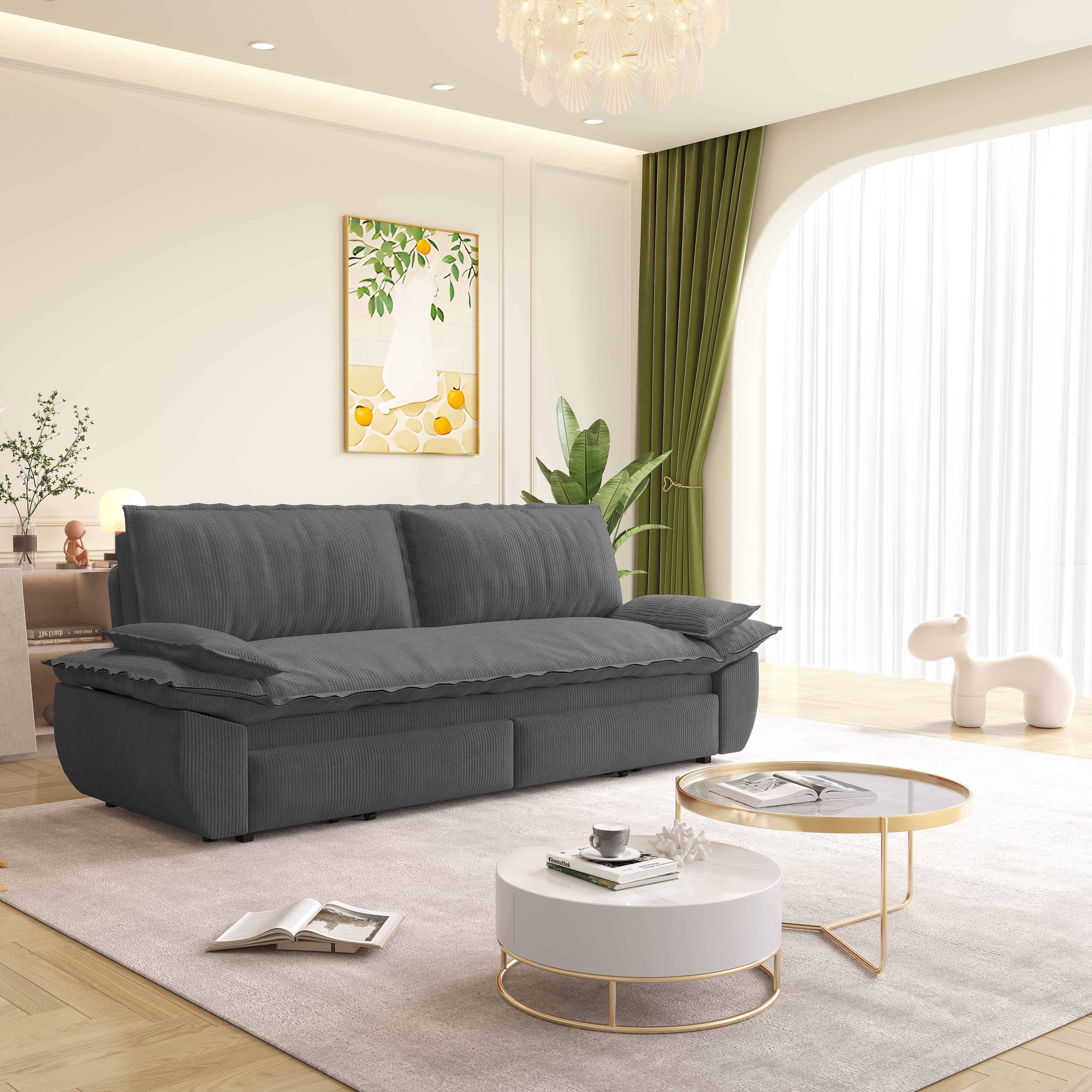 3-in-1 Convertible Sleeper Sofa Bed