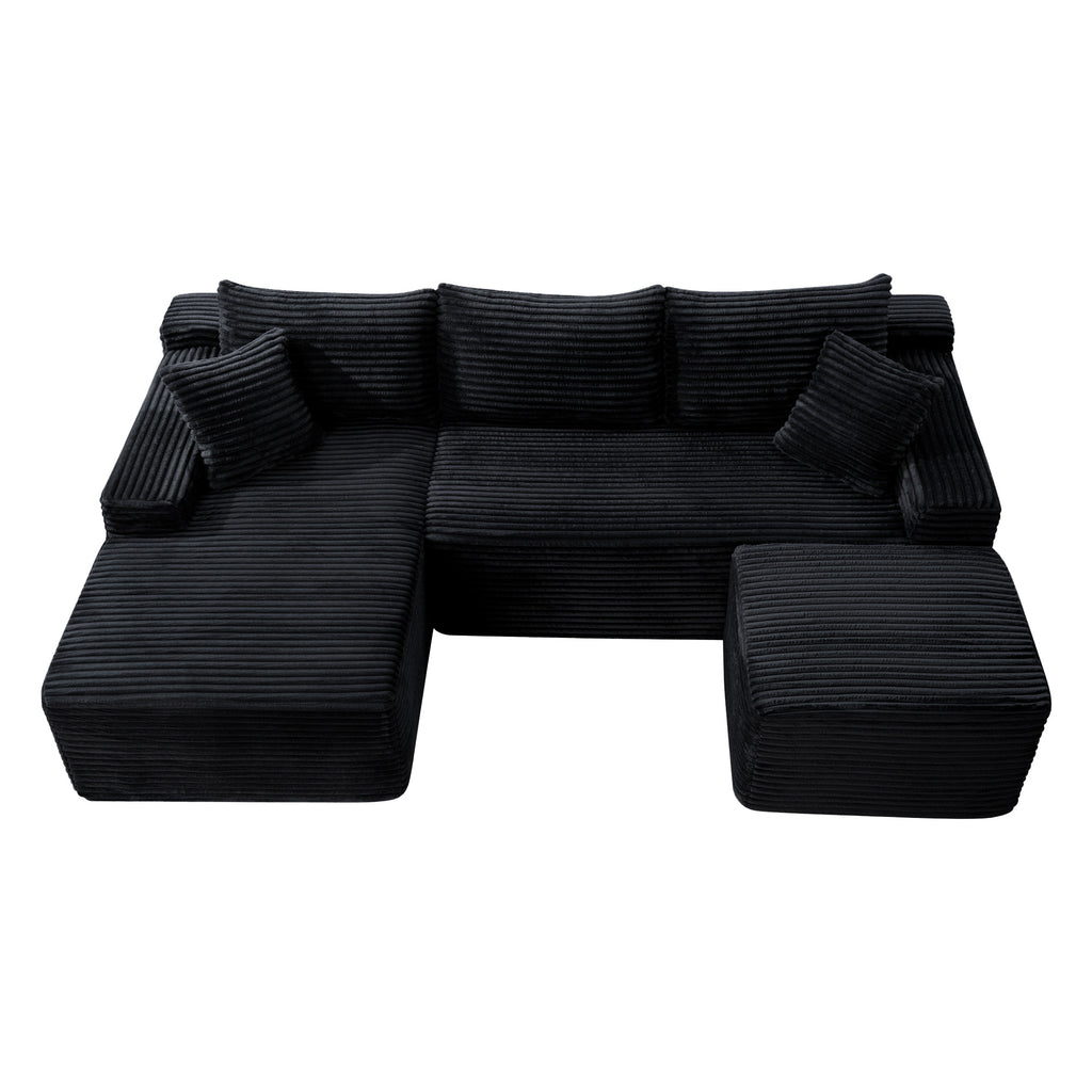 106.3" U-Shaped Cloud Sectional Sofa