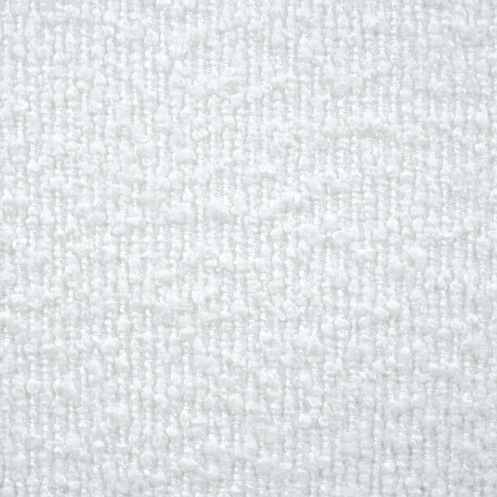 Cream-colored Boucle Upholstered Bed with Rubber Wood Foot, Queen