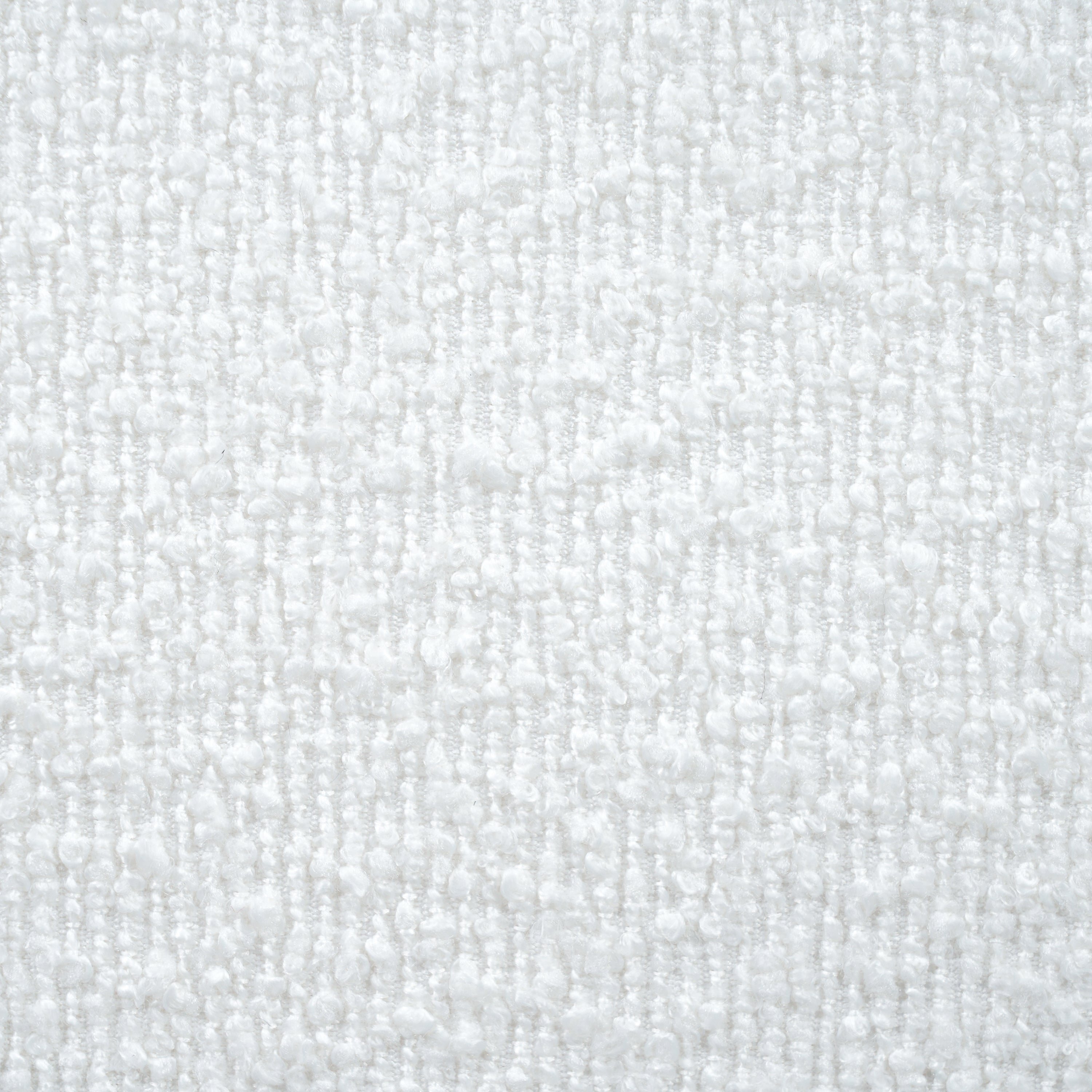 Cream-colored Boucle Upholstered Bed with Rubber Wood Foot, Queen