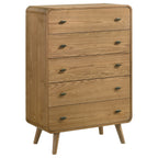 Winston Light Ash 5-Drawer Bedroom Chest of Drawers