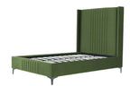 Promenade Upholstered Velvet 48" Bed in Moss