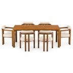 7-Piece Dining Table Set for 6, 70"