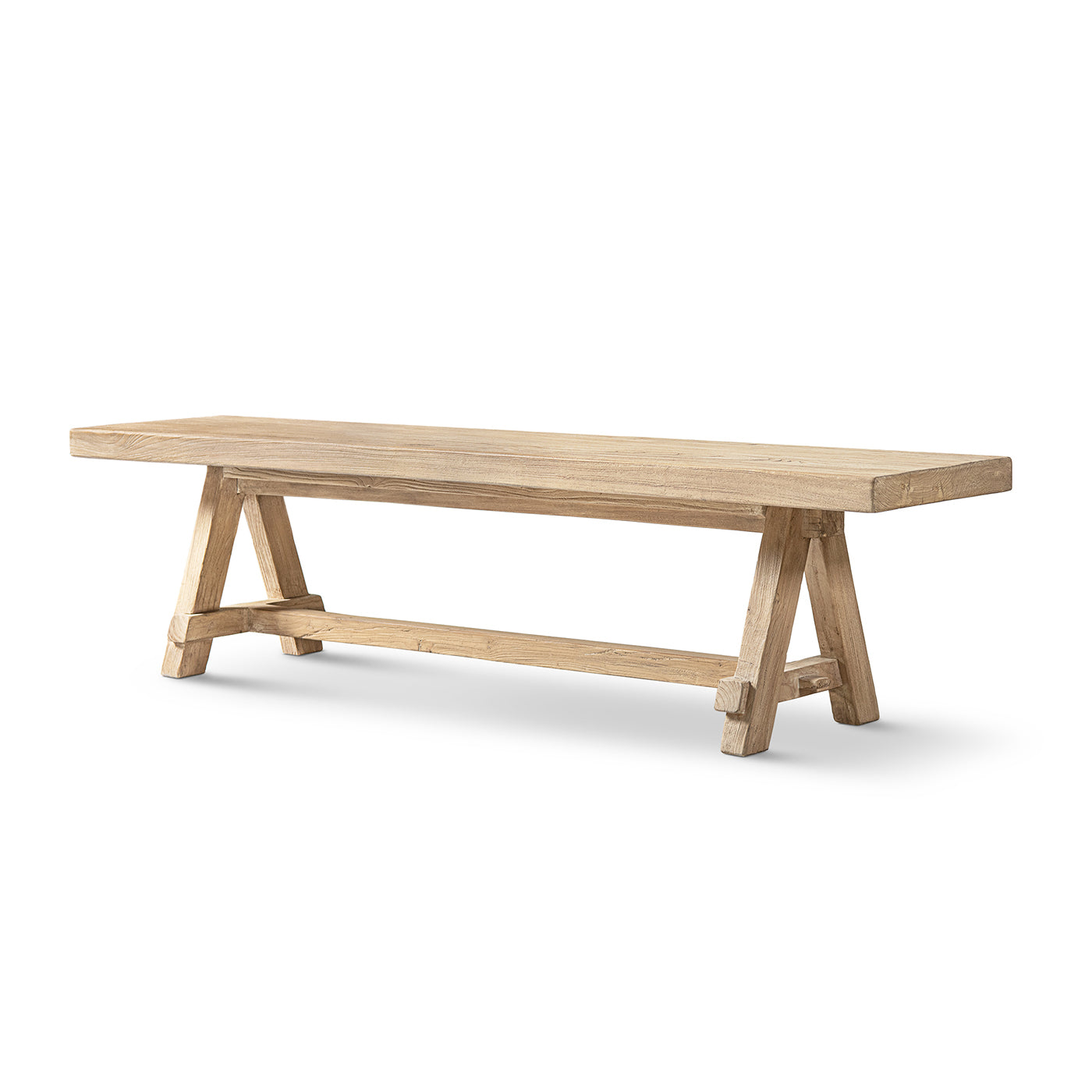 Hawthorne 72" Reclaimed Elm Trestle Dining Bench