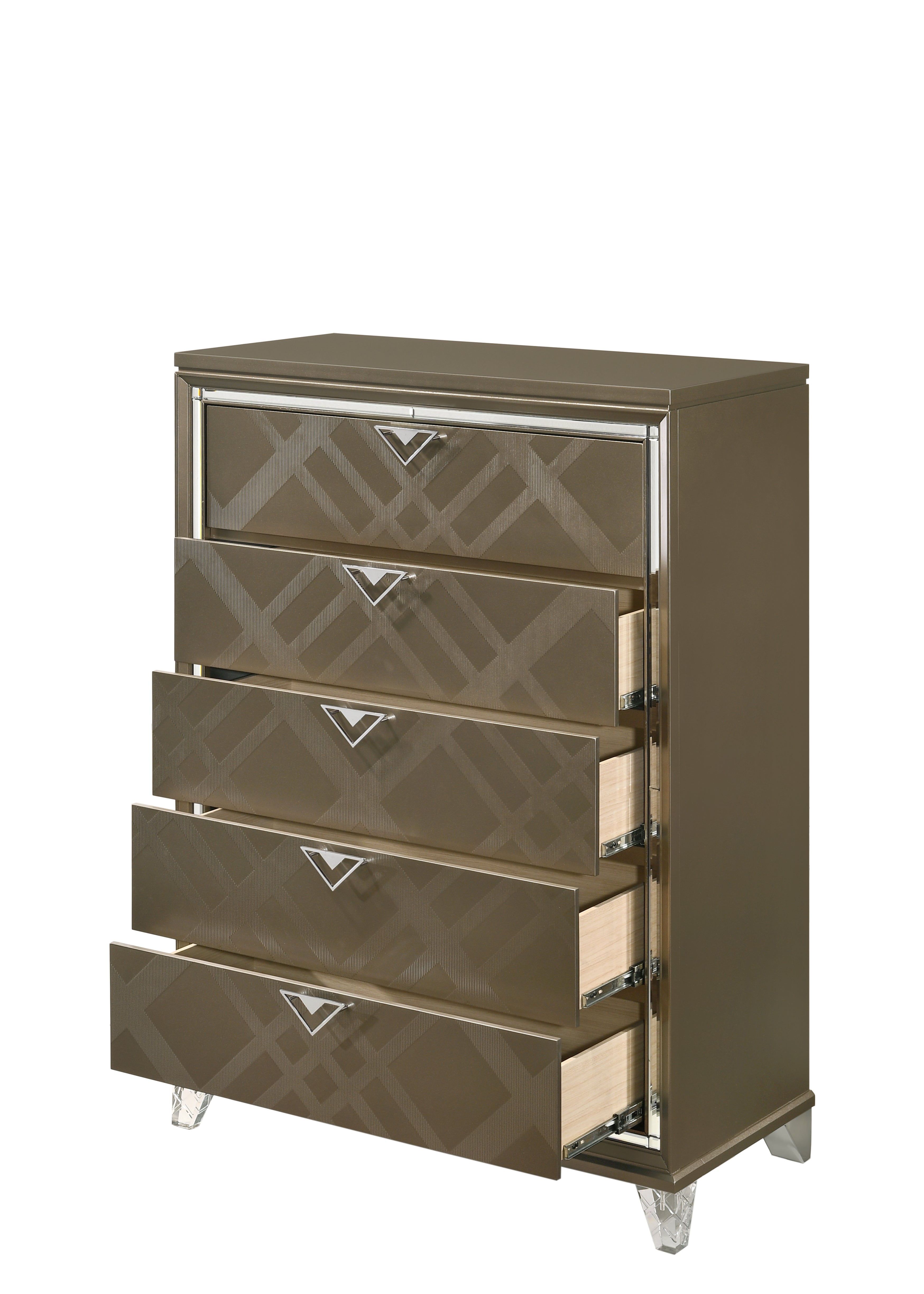 Skylar Dark Champagne Finish Chest