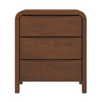Lionel Mid Century Modern Solid Wood 3-Drawer Nightstand