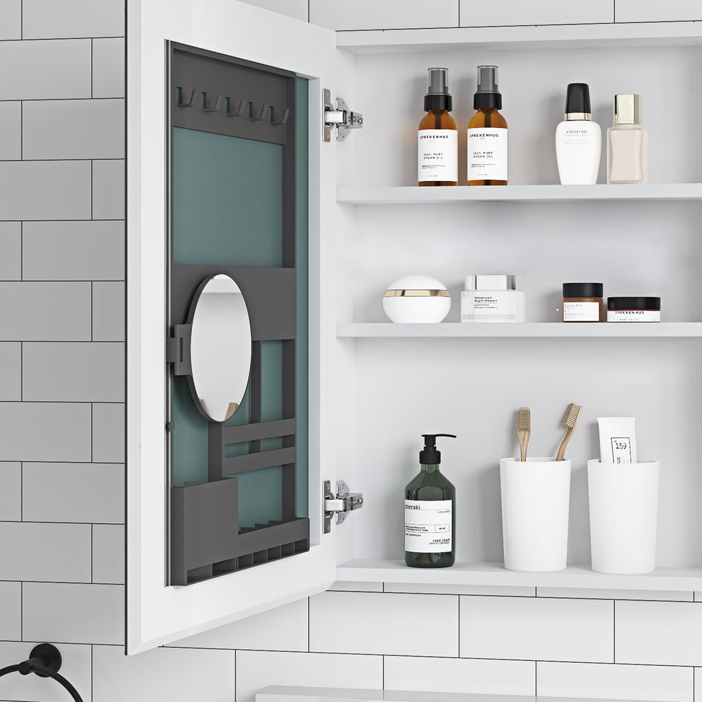 20'' W x 26'' H Surface Frameless Mirror Medicine Cabinet