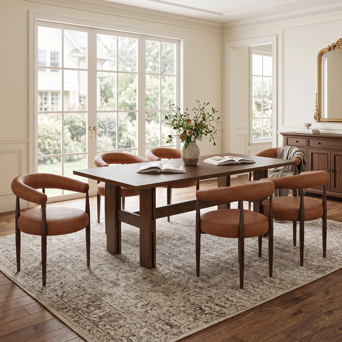 7‑Piece Dining Table Set, 71"