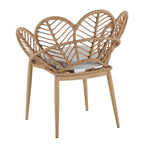 Kirk Outdoor Wicker Peacock Shape Papasan Style Chair
